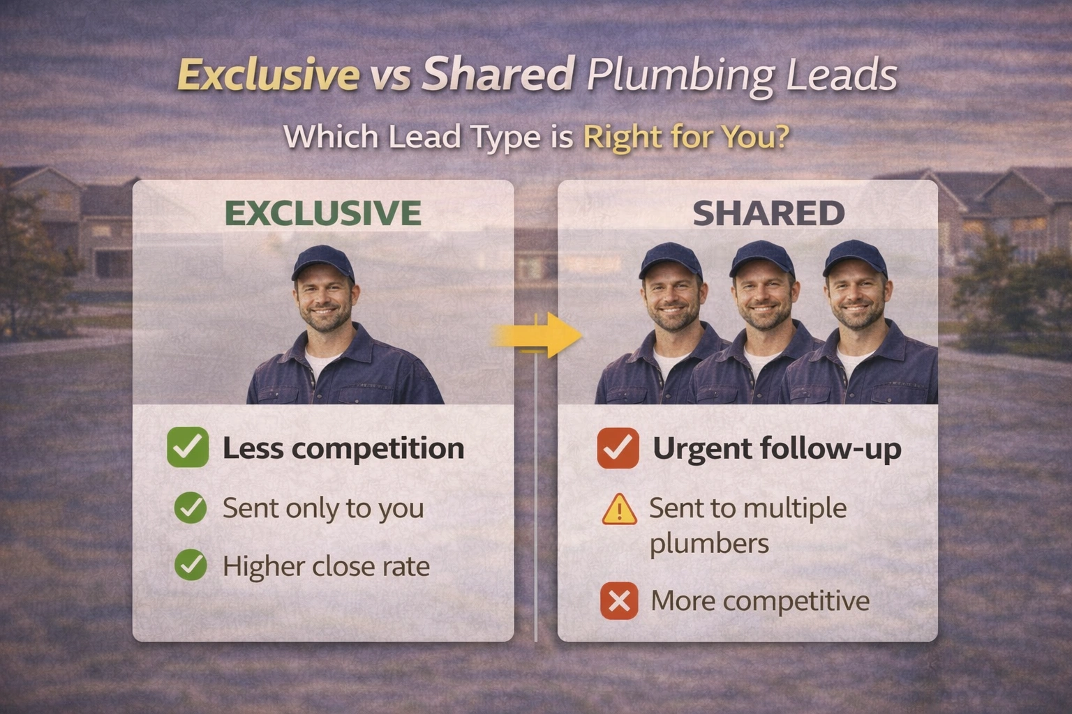 Exclusive vs Shared Leads