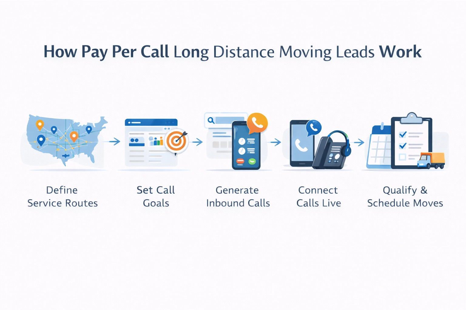 How pay per call long distance moving leads work for moving companies