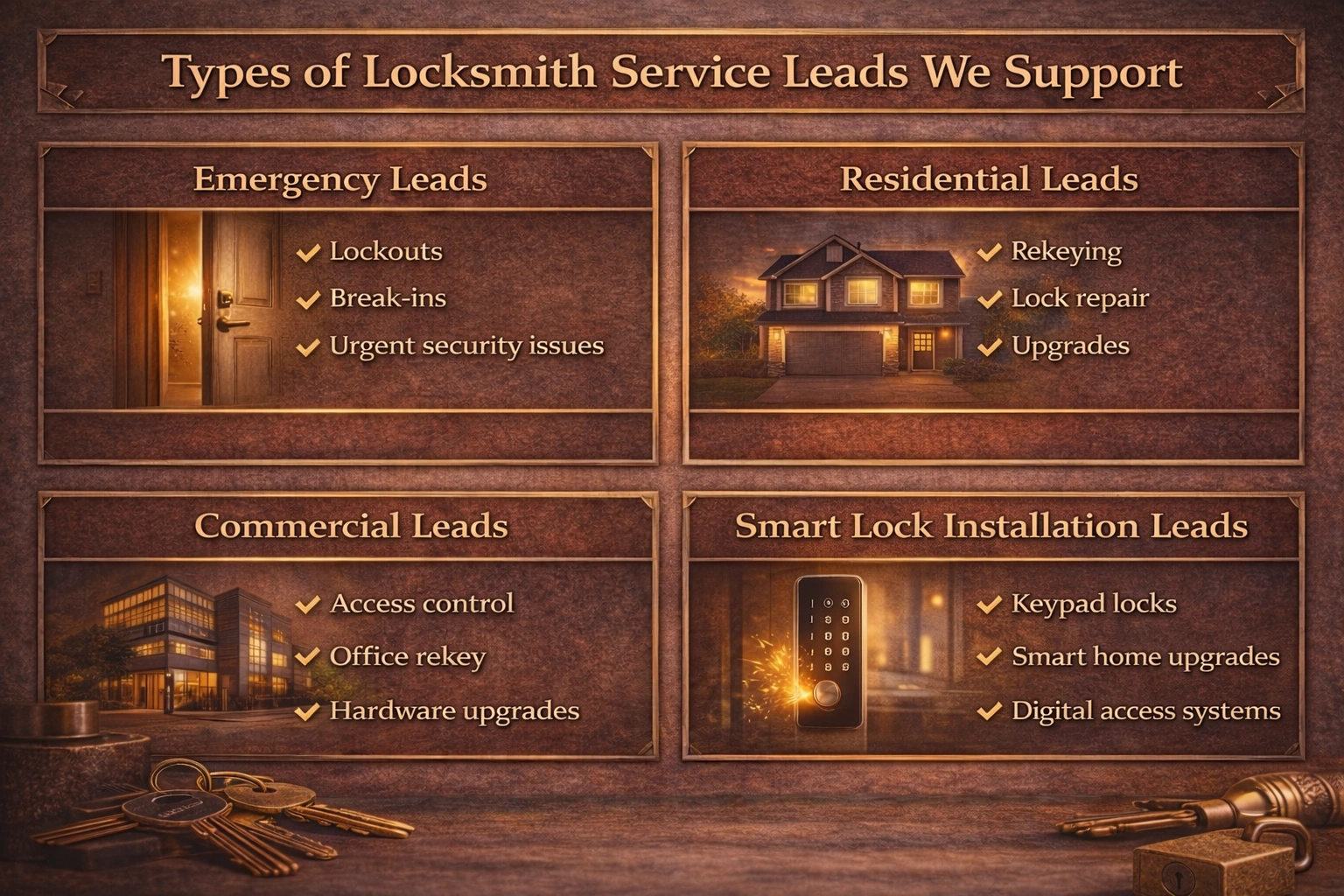 Types of Locksmith Leads