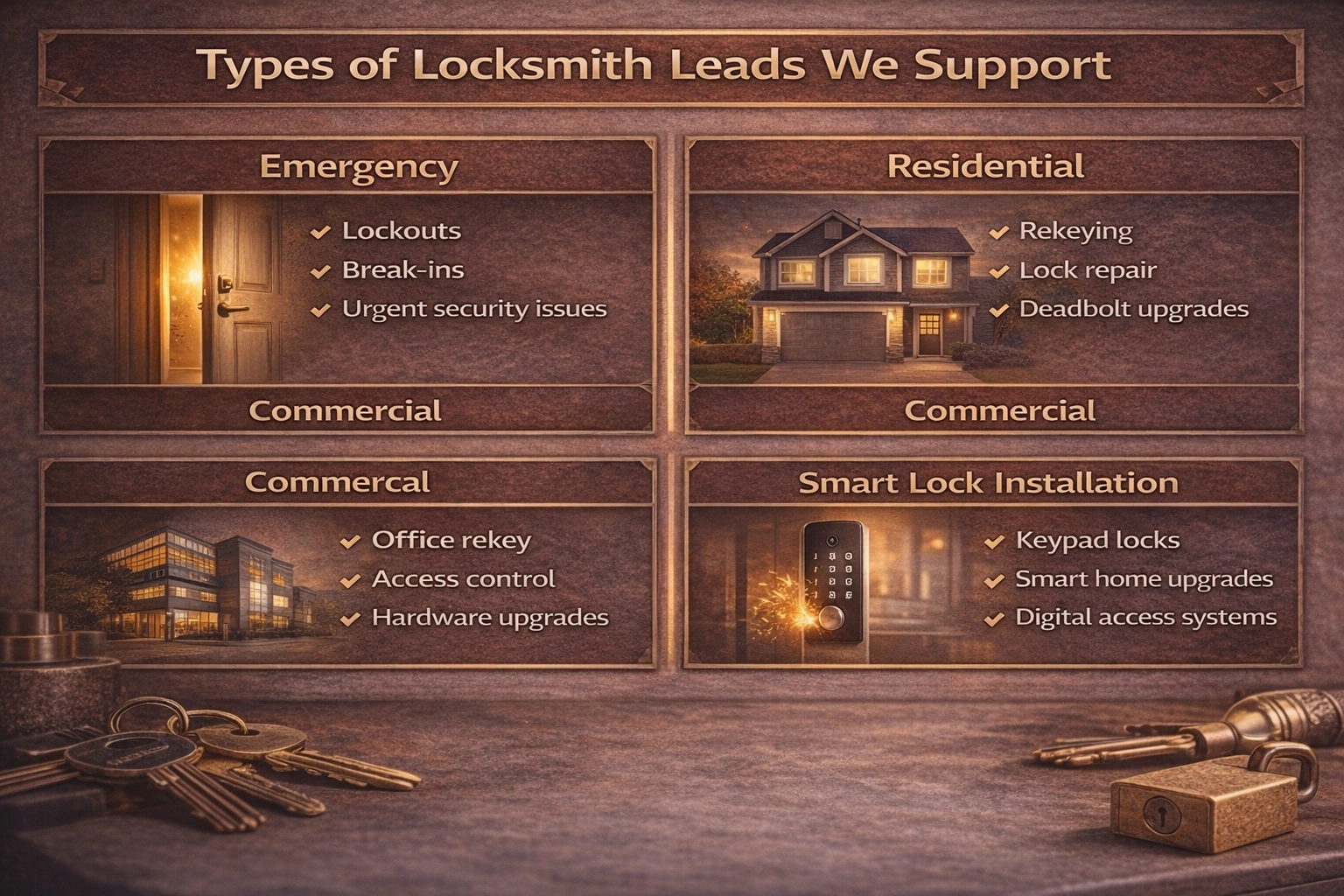 Types of Locksmith Leads