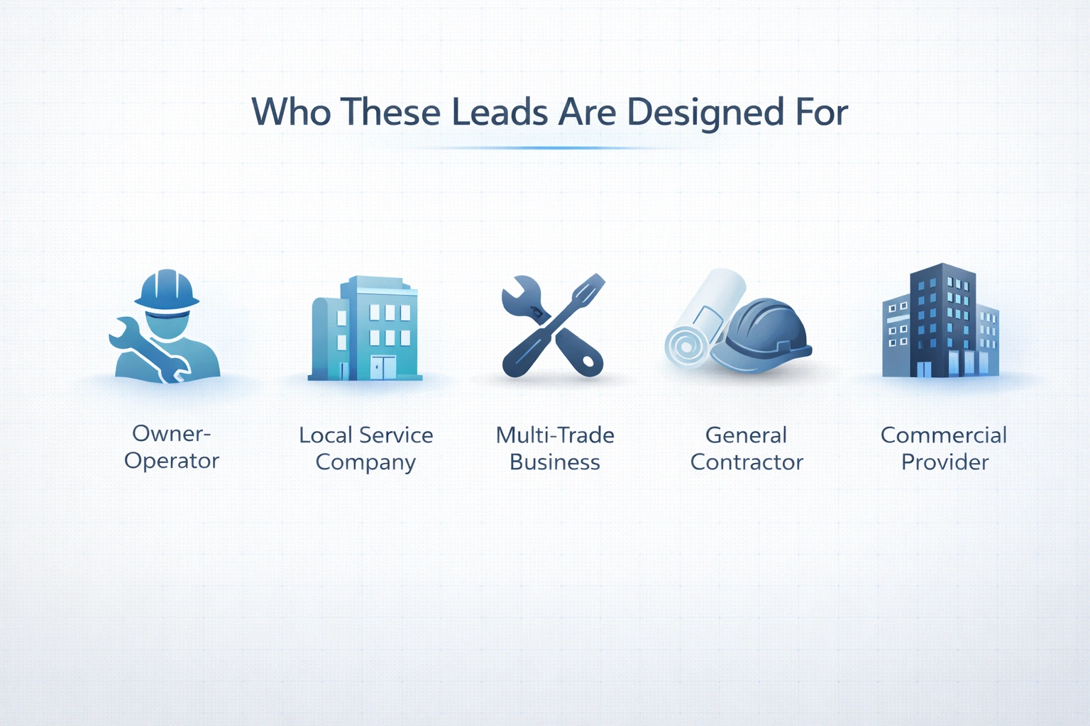 Who These Leads Are Designed For